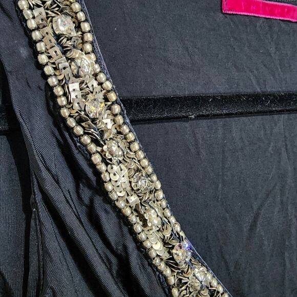 "Velvet" Brand Beaded Neckline Mini Dress – Size Small - Picture 6 of 8